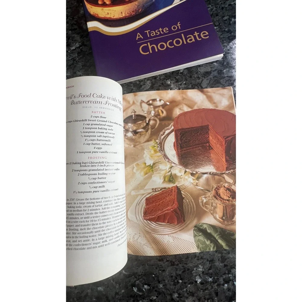 The Cadbury Chocolate Cookbook & The Ghirardelli chocolate cookbook. 2 books!